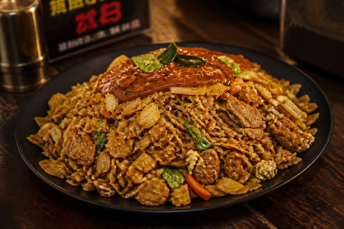 Sri Lankan chicken kottu roti